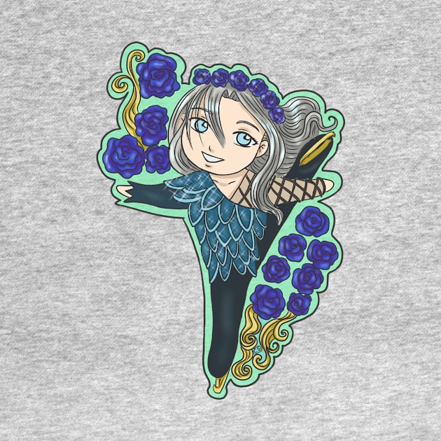 Yurii! on Ice - Viktor Flower Crown by CintiaSand